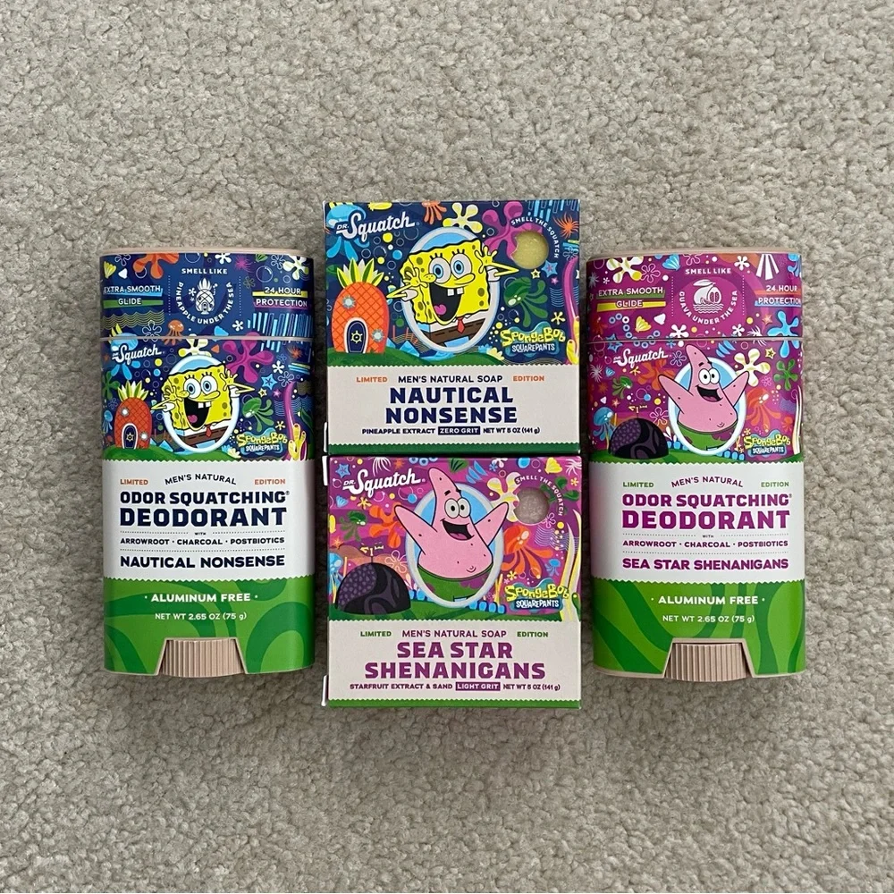 Dr. Squatch Nautical Nonsense, Sea Star Shenanigans Bricc Soap + Deodorant Set